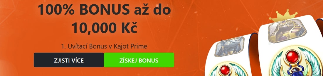 Kajot casino bonus za registraci